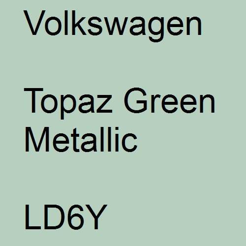 Volkswagen, Topaz Green Metallic, LD6Y.